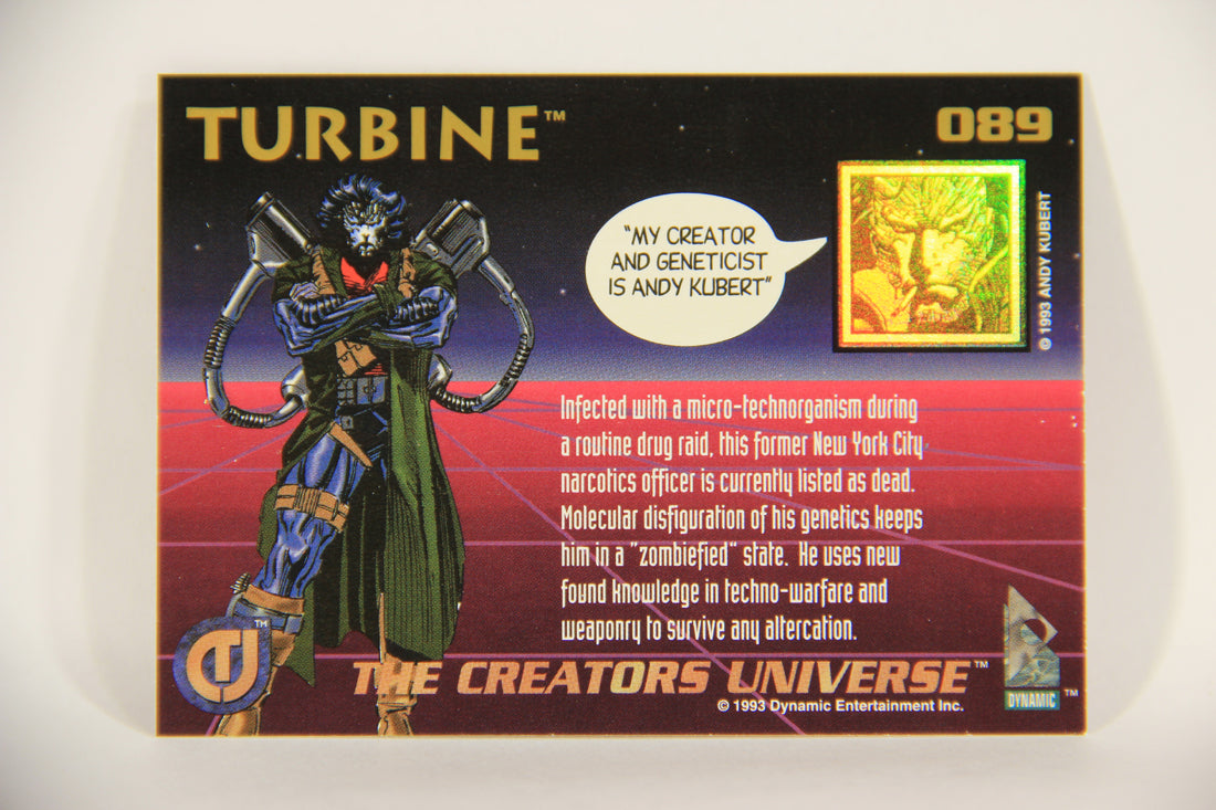 The Creators Universe 1993 Trading Card #89 Turbine ENG L011167