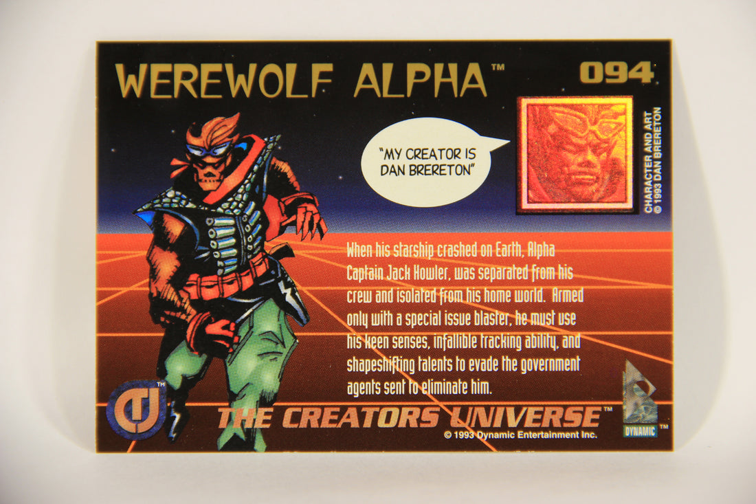The Creators Universe 1993 Trading Card #94 Werewolf Alpha ENG L011172