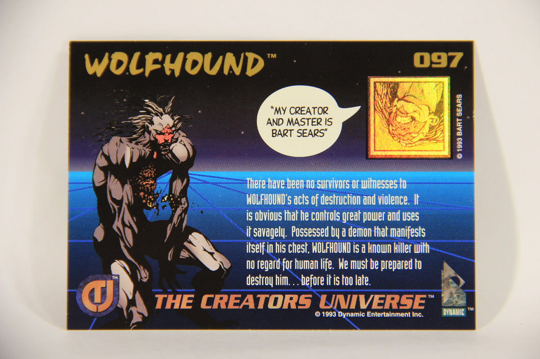 The Creators Universe 1993 Trading Card #97 Wolfhound ENG L011175