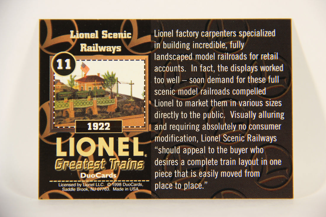 Lionel Greatest Trains 1998 Trading Card #11 - 1922 Lionel Scenic Railways ENG L011239