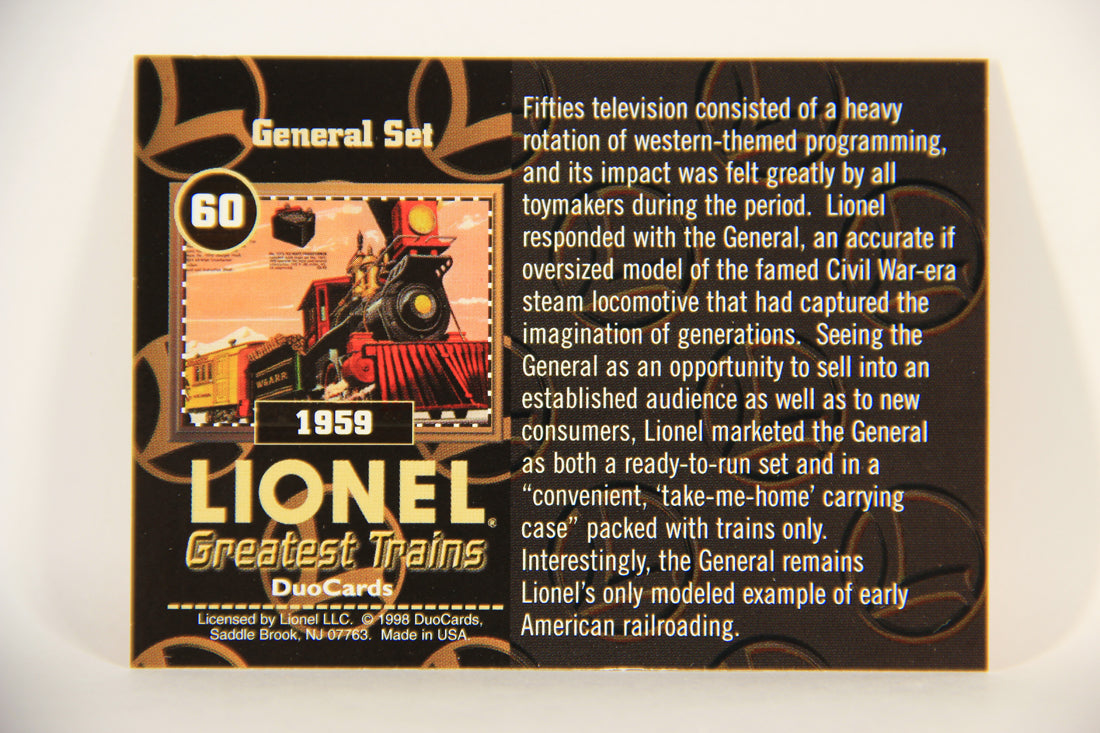 Lionel Greatest Trains 1998 Trading Card #60 - 1959 General Set ENG L011287