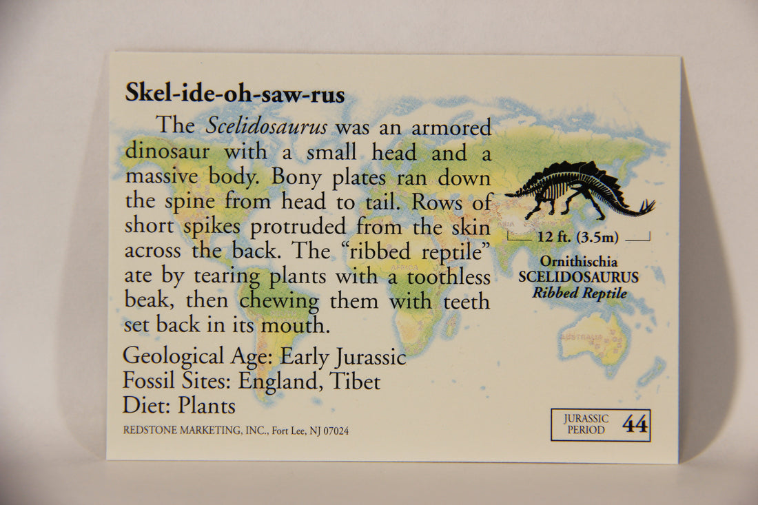 Dinosaurs The Mesozoic Era 1993 Vintage Trading Card #44 Scelidosaurus ENG L011337