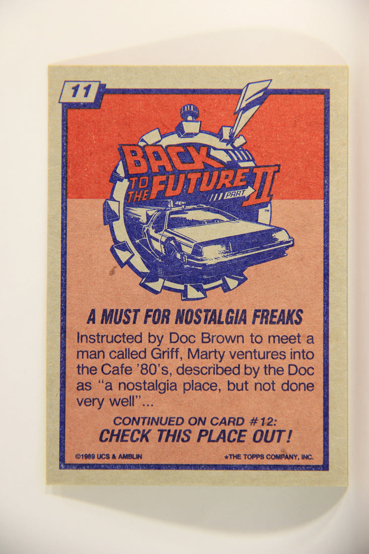 Back To The Future II 1989 Trading Card #11 A Must For Nostalgia Freaks L011469