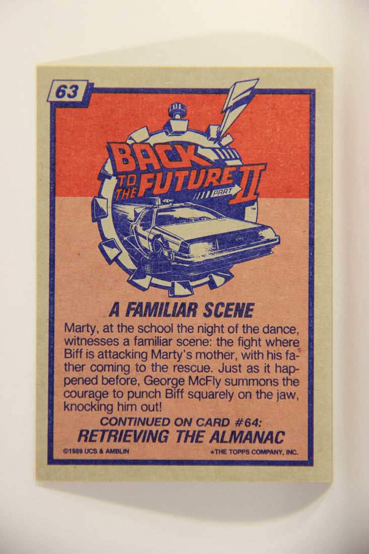 Back To The Future II 1989 Trading Card #63 A Familiar Scene L011474