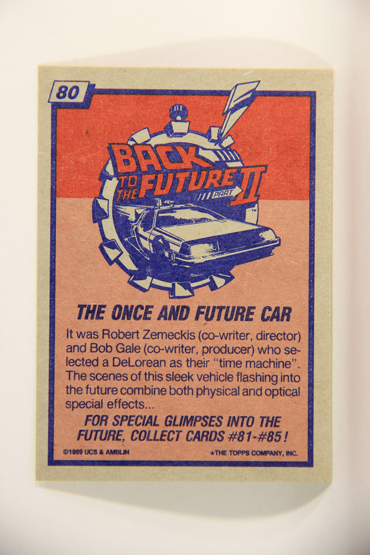 Back To The Future II 1989 Trading Card #80 The Once And Future Car L011475