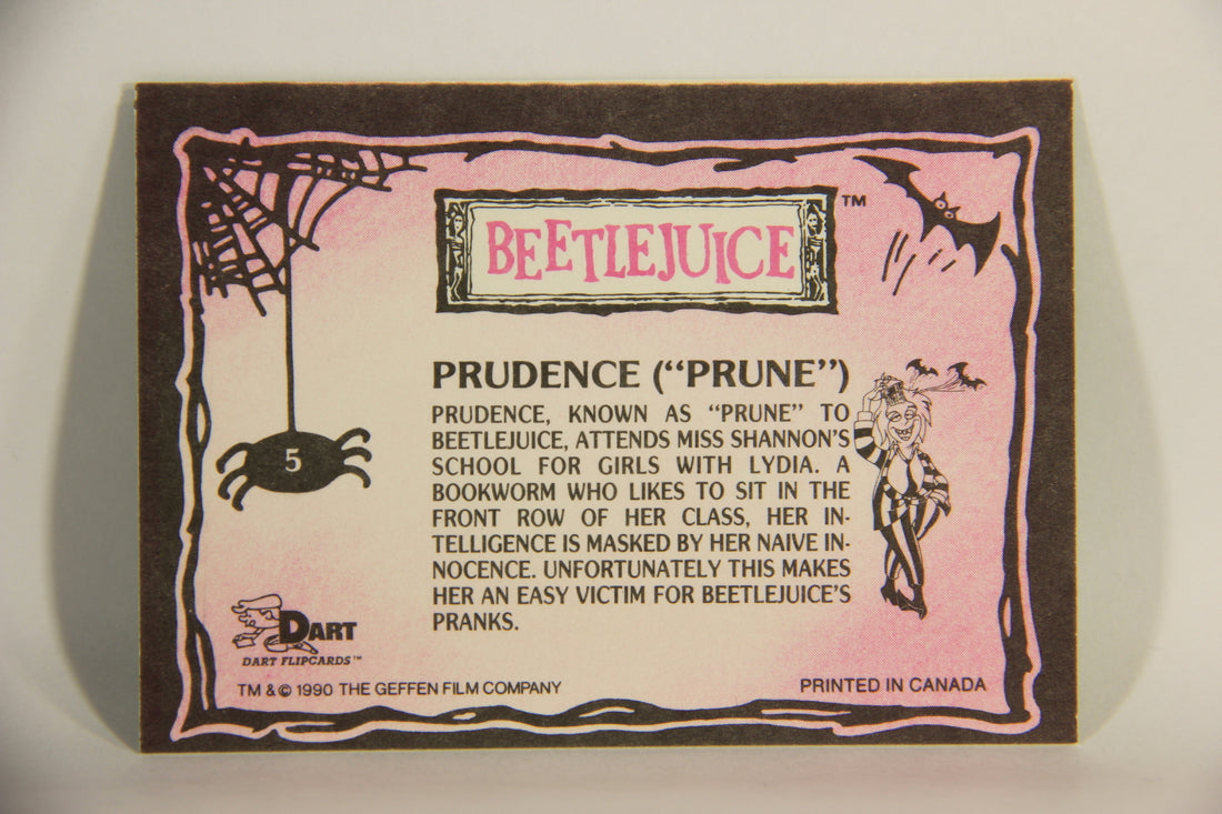 Beetlejuice 1990 Trading Card #5 Prudence Prune ENG L011479