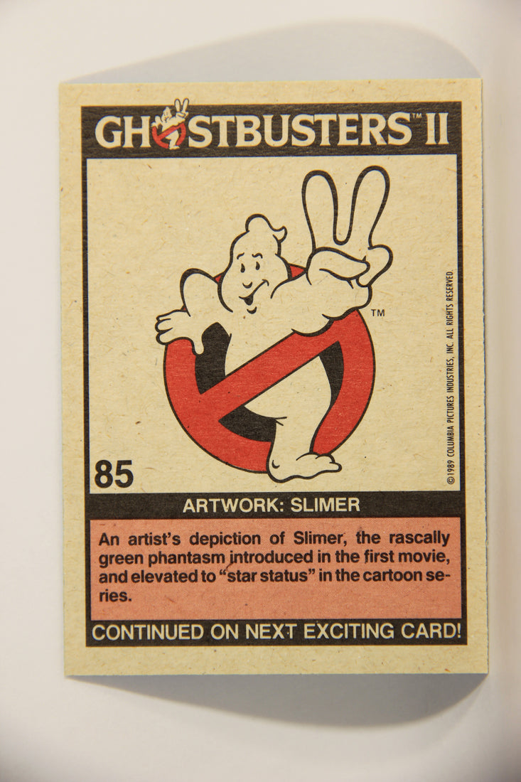 Ghostbusters II 1989 Trading Card #85 Artwork Slimer L011480