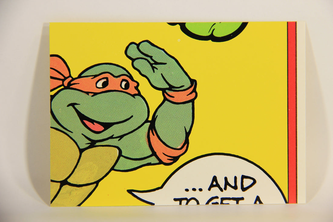 Teenage Mutant Ninja Turtles 1989 Trading Card Sticker #8 Turtle Power ENG L011494