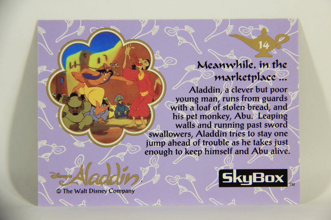 Aladdin 1993 Trading Card #14 Meanwhile In The Marketplace ENG SkyBox L011628