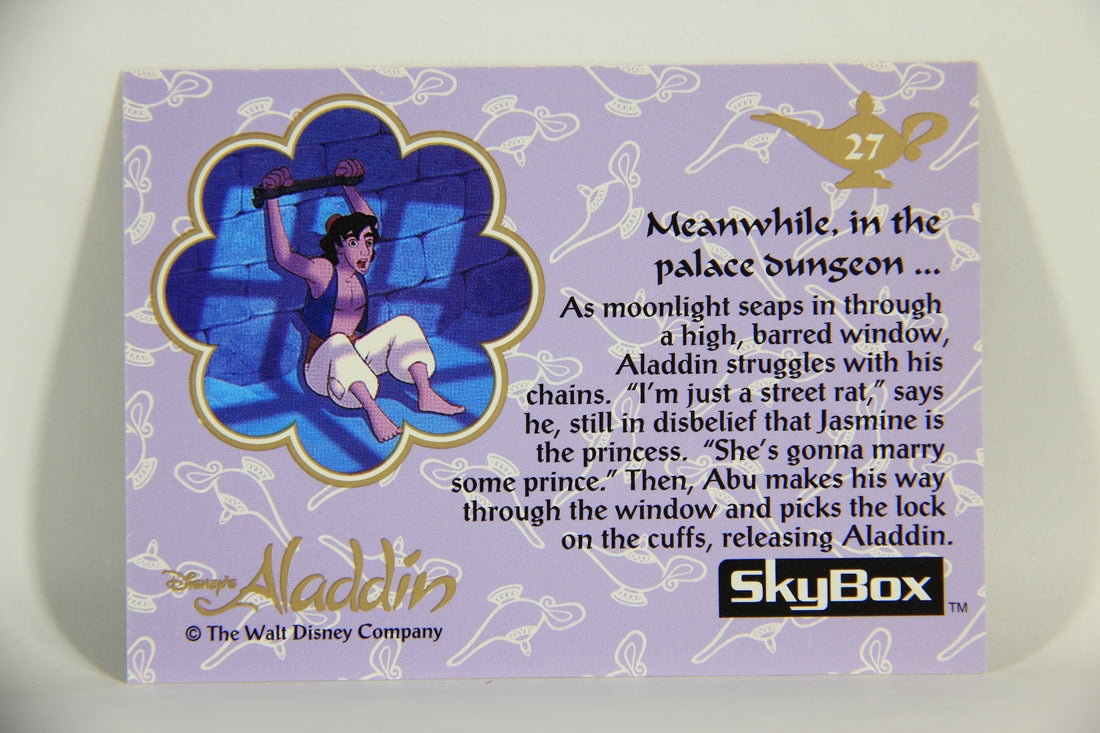 Aladdin 1993 Trading Card #27 Meanwhile In The Palace Dungeon ENG SkyBox L011641