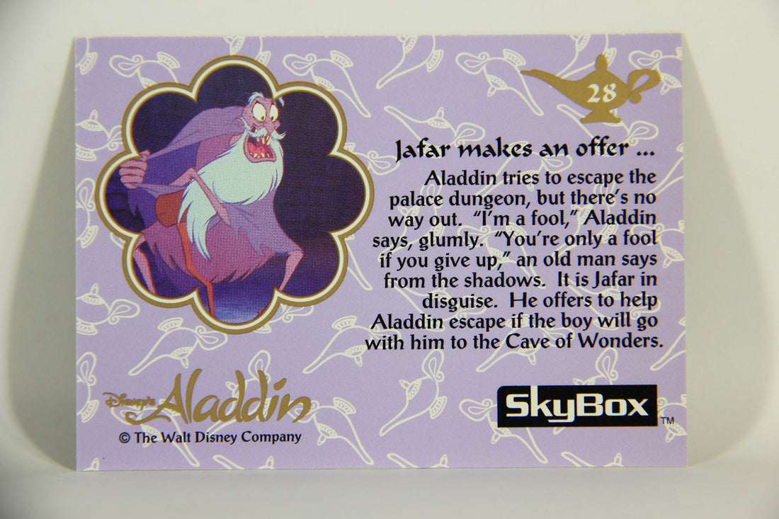Aladdin 1993 Trading Card #28 Jafar Makes An Offer ENG SkyBox L011642