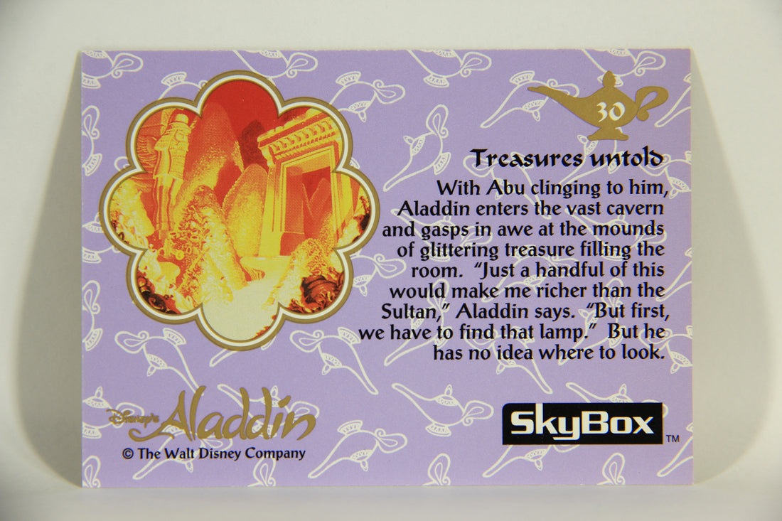 Aladdin 1993 Trading Card #30 Treasures Untold ENG SkyBox L011644
