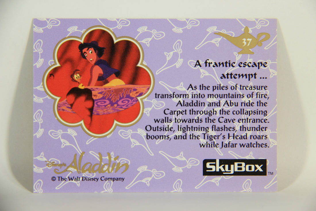 Aladdin 1993 Trading Card #37 A Frantic Escape Attempt ENG SkyBox L011651