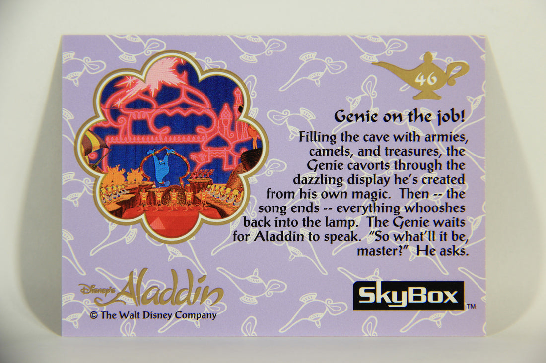 Aladdin 1993 Trading Card #46 Genie On The Job ENG SkyBox L011660