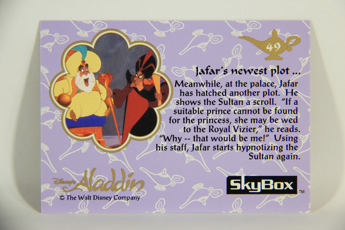 Aladdin 1993 Trading Card #49 Jafar's Newest Plot ENG SkyBox L011663