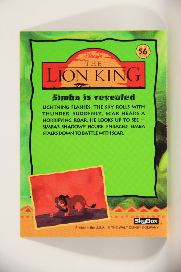 The Lion King 1994 Trading Card #56 Simba Is revealed ENG L011761
