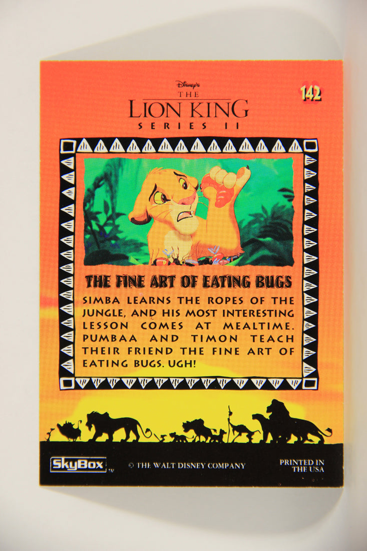 The Lion King 1994 Trading Card #142 The Fine Art Of Eating Bugs ENG L011836