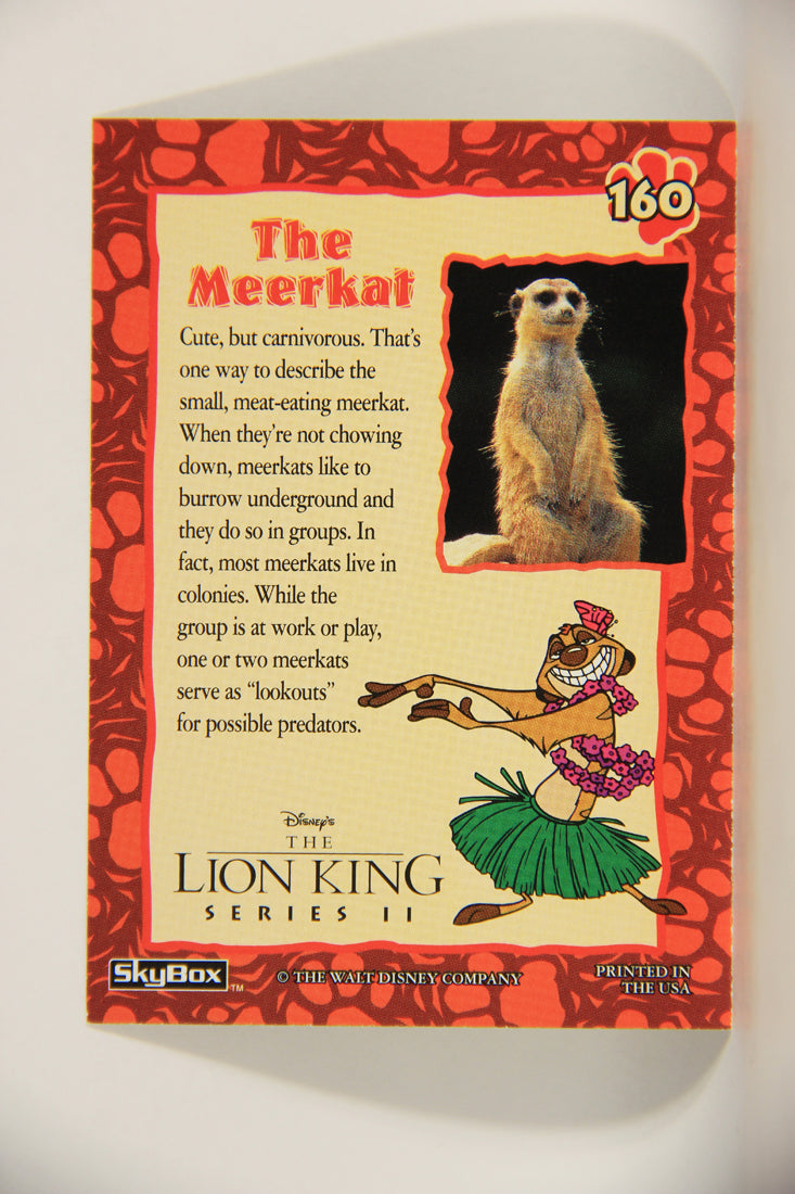 The Lion King 1994 Trading Card #160 The Meerkat ENG L011854