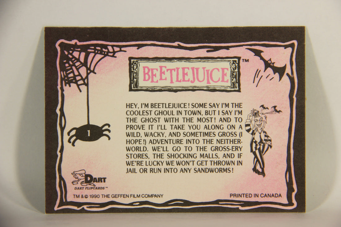 Beetlejuice 1990 Trading Card #1 Beetlejuice ENG L012115