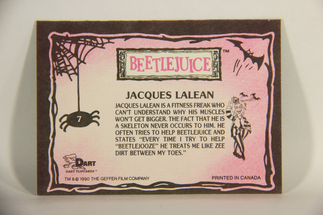 Beetlejuice 1990 Trading Card #7 Jacques Lalean ENG L012117