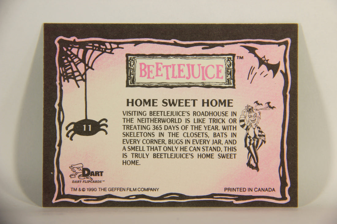 Beetlejuice 1990 Trading Card #11 Home Sweet Home ENG L012118
