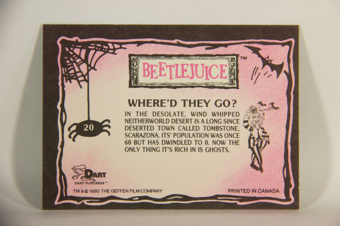 Beetlejuice 1990 Trading Card #20 Where'd They Go ENG L012127
