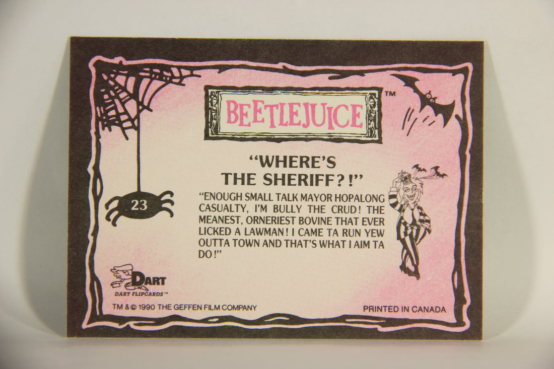 Beetlejuice 1990 Trading Card #23 Where's The Sheriff ENG L012130