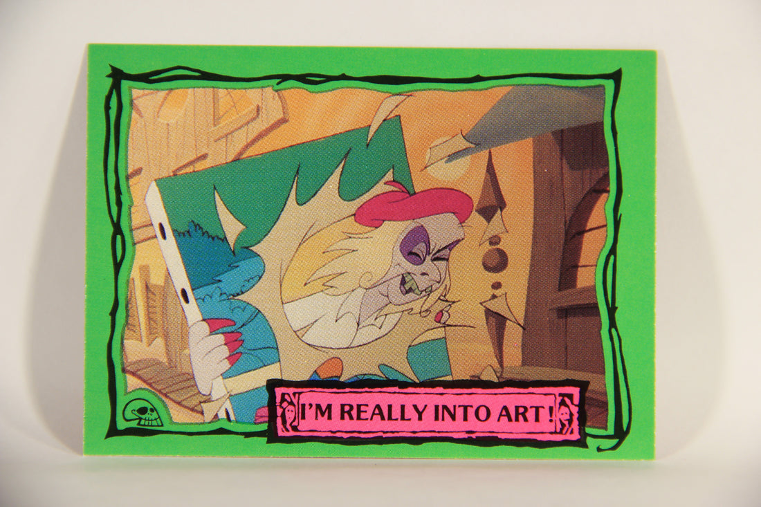 Beetlejuice 1990 Trading Card #25 I'm Really Into Art ENG L012132