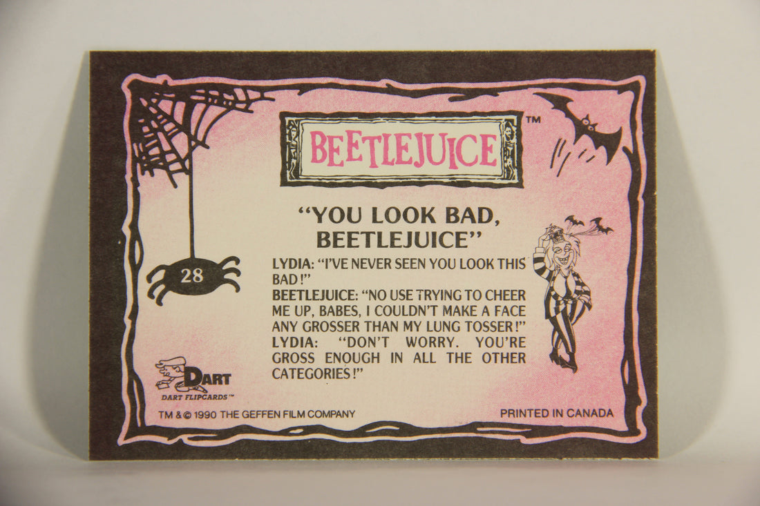 Beetlejuice 1990 Trading Card #28 You Look Bad Beetlejuice ENG L012135
