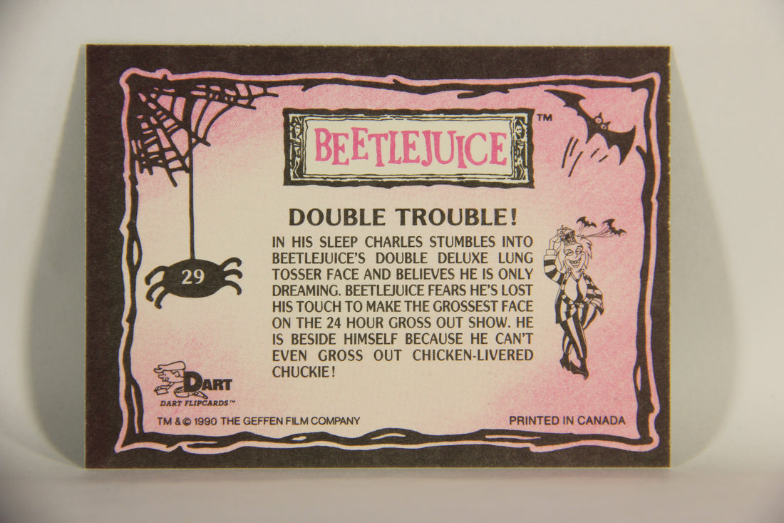 Beetlejuice 1990 Trading Card #29 Double Trouble ENG L012136