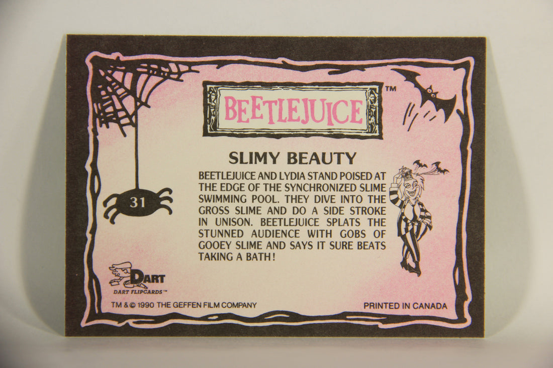 Beetlejuice 1990 Trading Card #31 Slimy Beauty ENG L012138