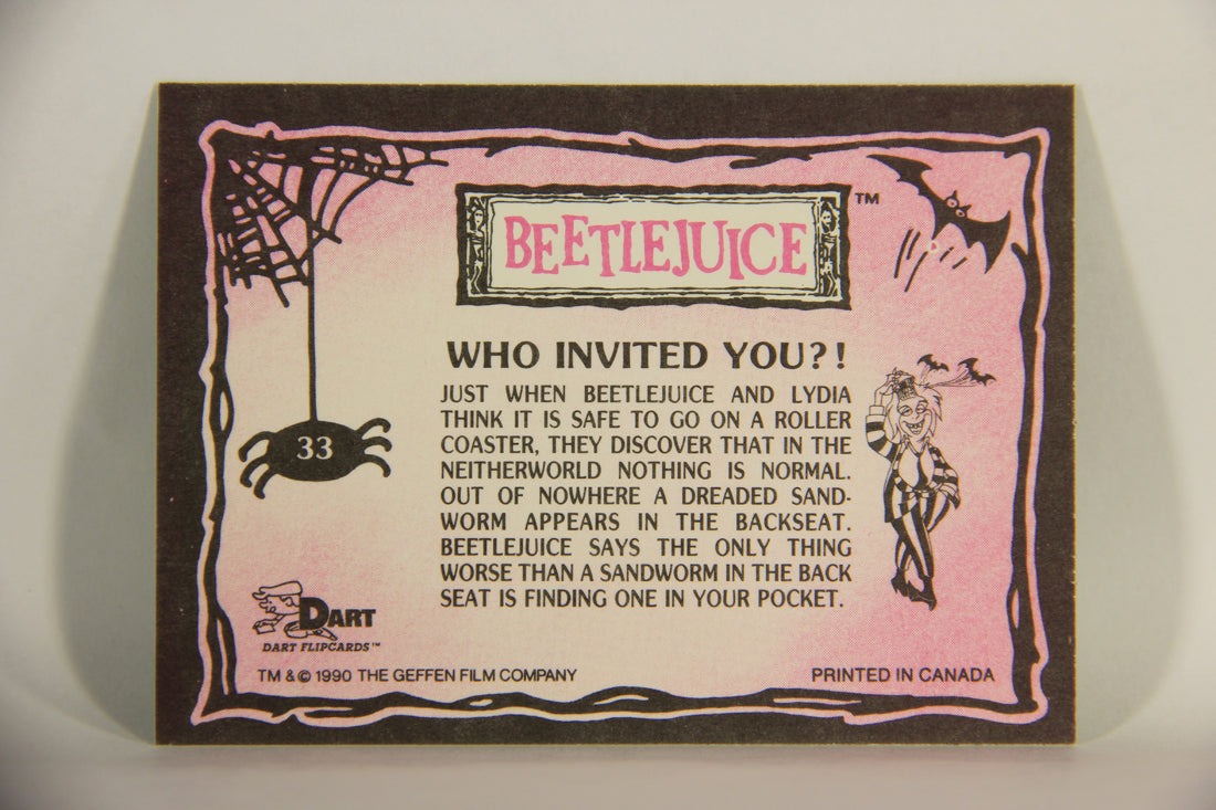 Beetlejuice 1990 Trading Card #33 Who Invited You ENG L012140