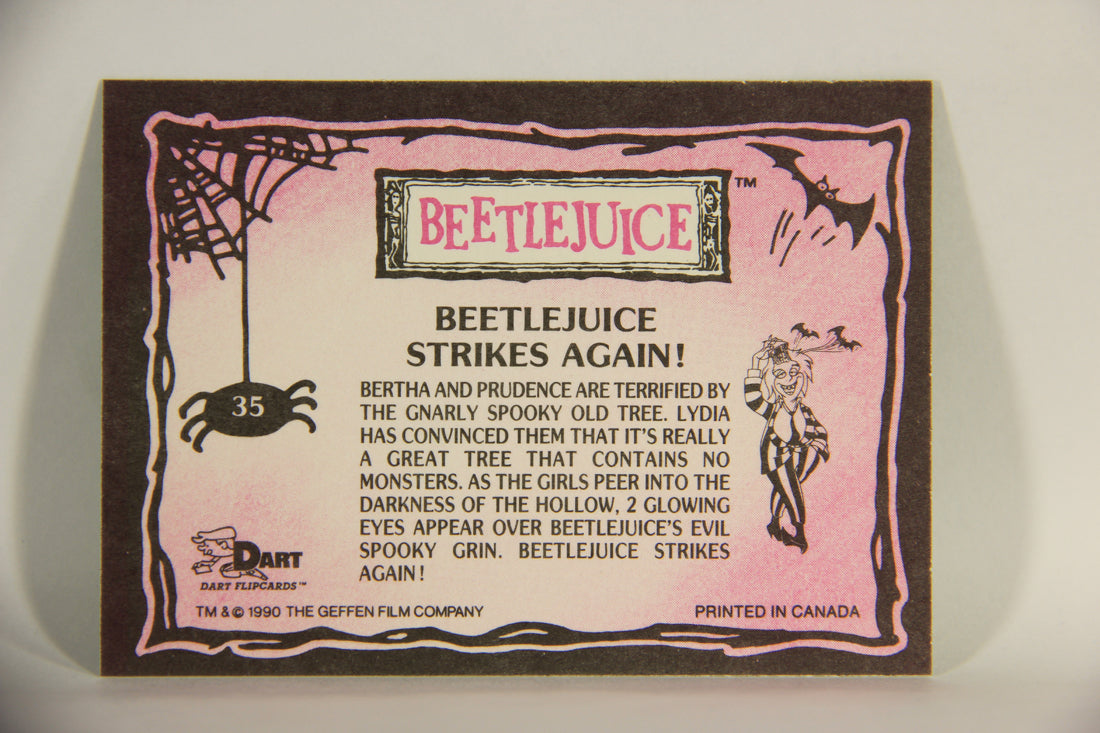 Beetlejuice 1990 Trading Card #35 Beetlejuice Strikes Again ENG L012142