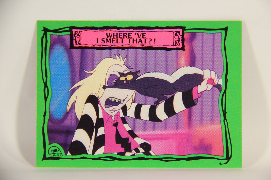 Beetlejuice 1990 Trading Card #38 Where've I Smelt That ENG L012145