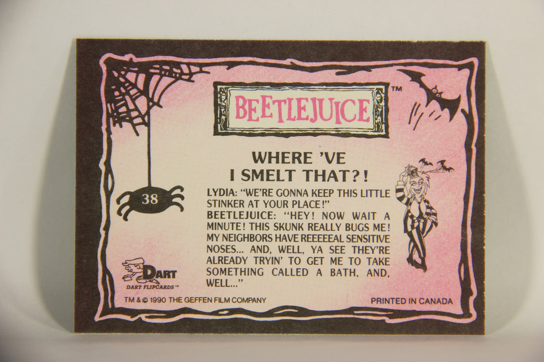 Beetlejuice 1990 Trading Card #38 Where've I Smelt That ENG L012145