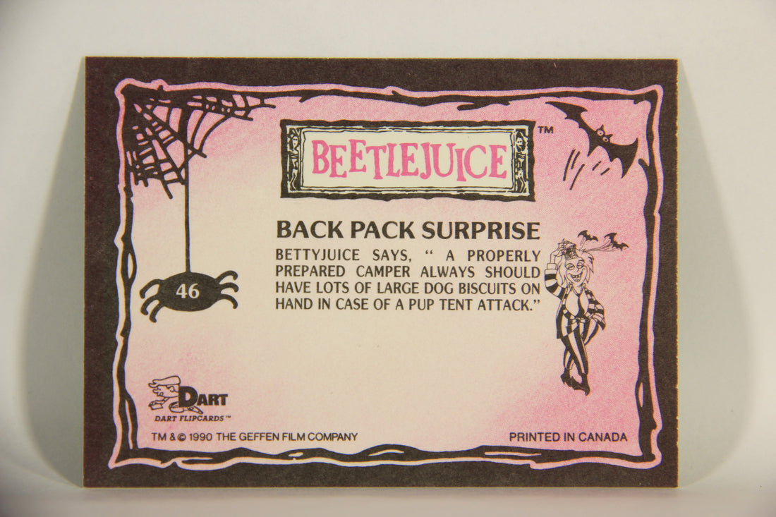 Beetlejuice 1990 Trading Card #46 Back Pack Surprise ENG L012153