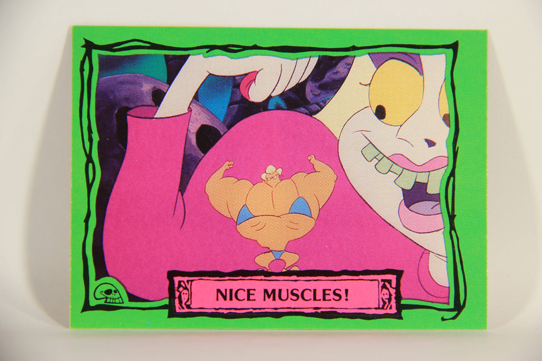 Beetlejuice 1990 Trading Card #48 Nice Muscles ENG L012154