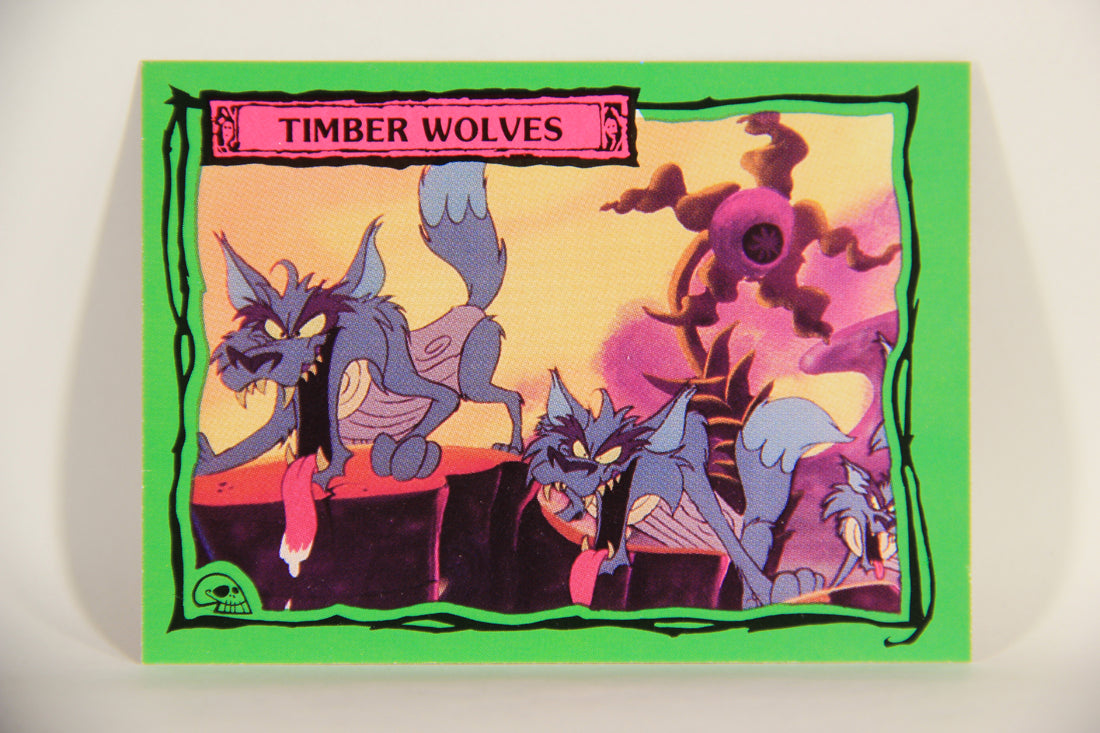 Beetlejuice 1990 Trading Card #50 Timber Wolves ENG L012157