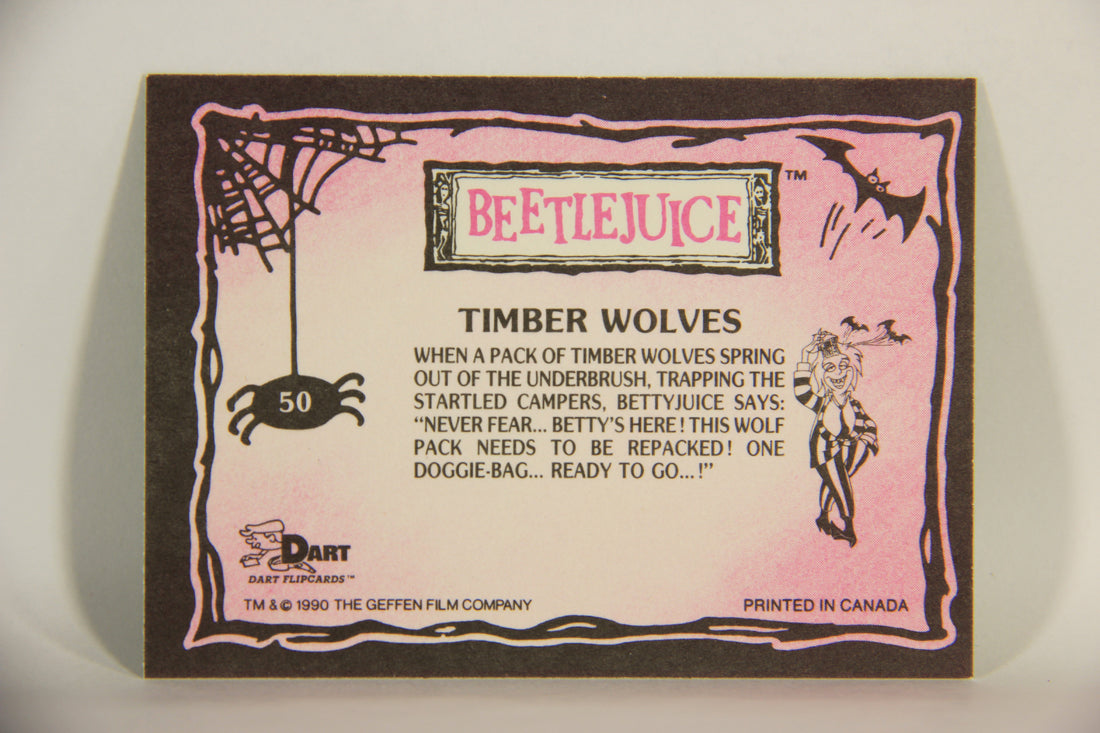 Beetlejuice 1990 Trading Card #50 Timber Wolves ENG L012157