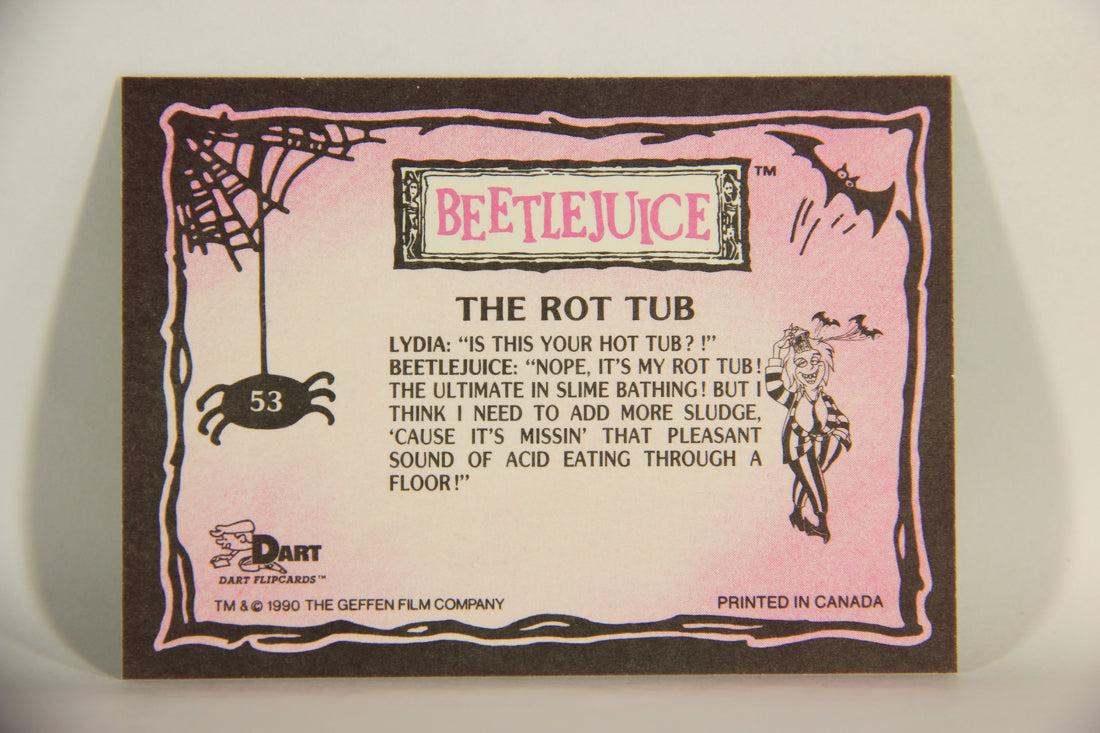 Beetlejuice 1990 Trading Card #53 The Rot Tub ENG L012160
