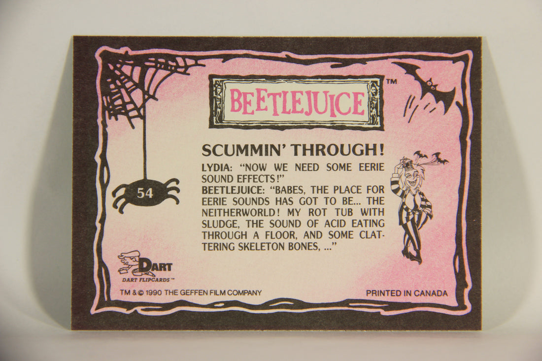 Beetlejuice 1990 Trading Card #54 Scummin' Through ENG L012161