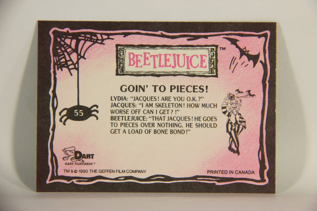 Beetlejuice 1990 Trading Card #55 Goin' To Pieces ENG L012162