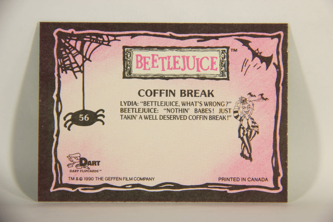 Beetlejuice 1990 Trading Card #56 Coffin Break ENG L012163
