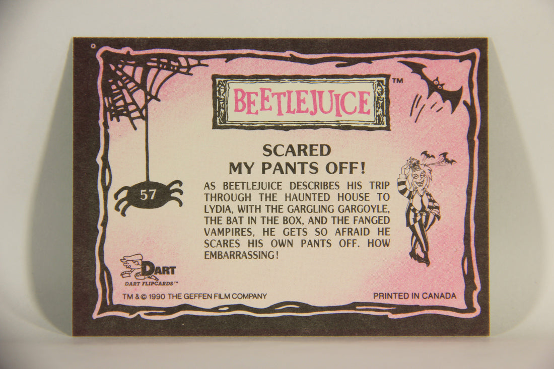 Beetlejuice 1990 Trading Card #57 Scared My Pants Off ENG L012164