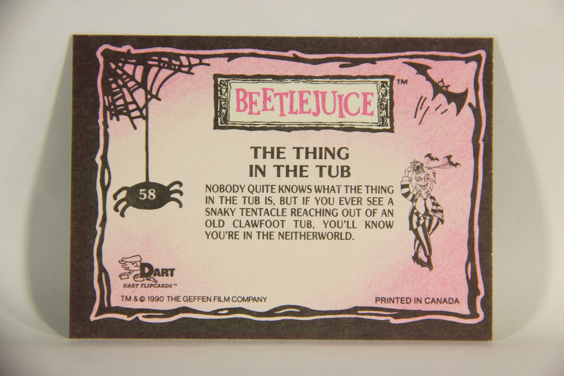Beetlejuice 1990 Trading Card #58 The Thing In The Tub ENG L012165