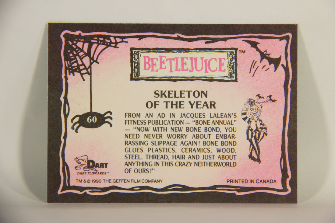 Beetlejuice 1990 Trading Card #60 Skeleton Of The Year ENG L012167