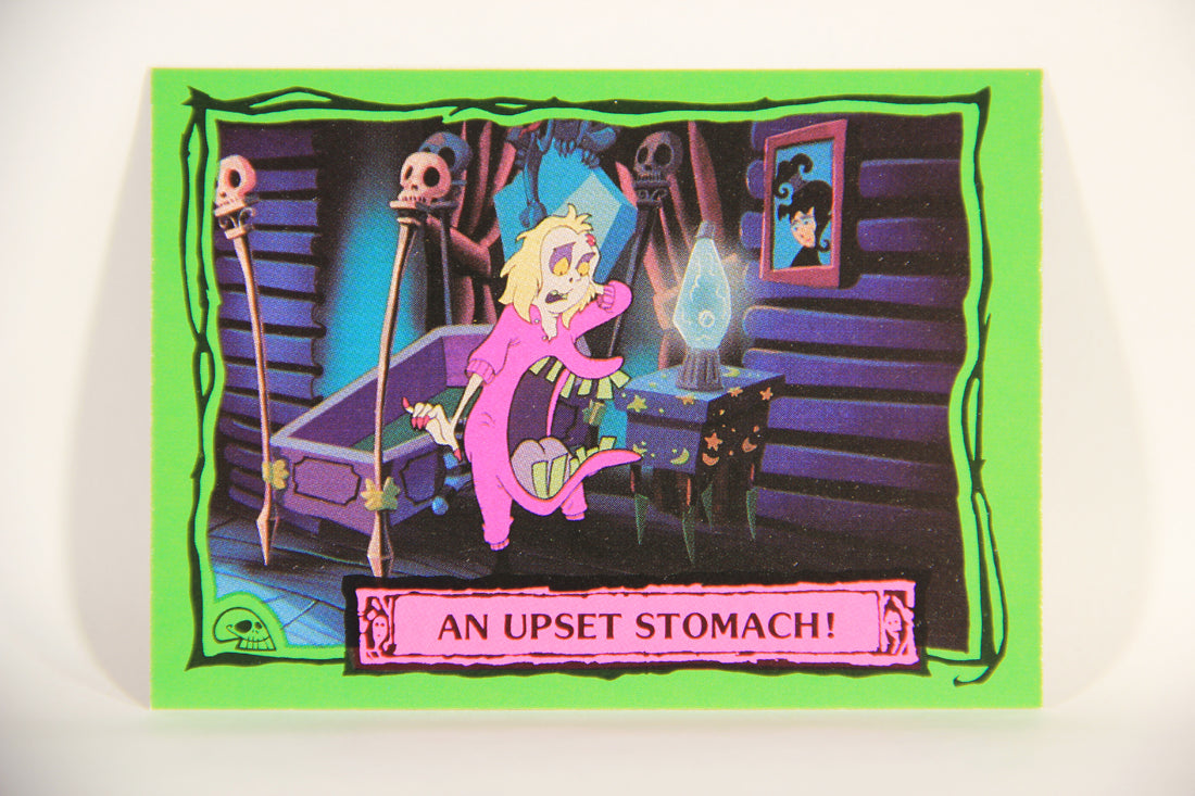 Beetlejuice 1990 Trading Card #62 An Upset Stomach ENG L012169