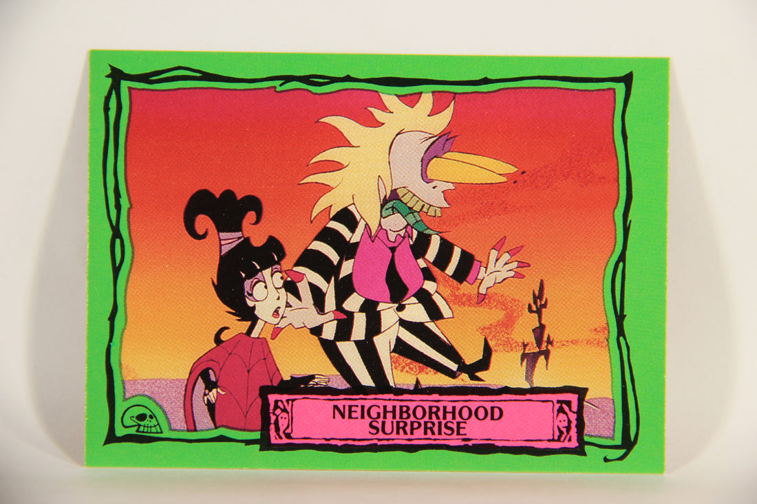 Beetlejuice 1990 Trading Card #66 Neighborhood Surprise ENG L012173