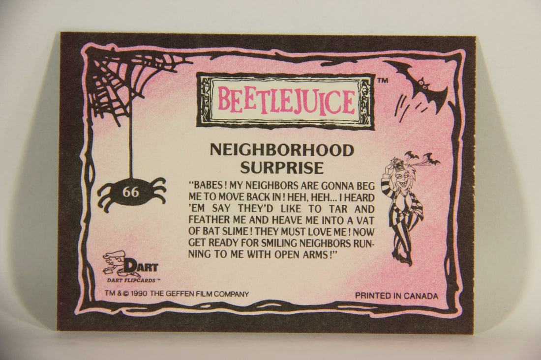 Beetlejuice 1990 Trading Card #66 Neighborhood Surprise ENG L012173