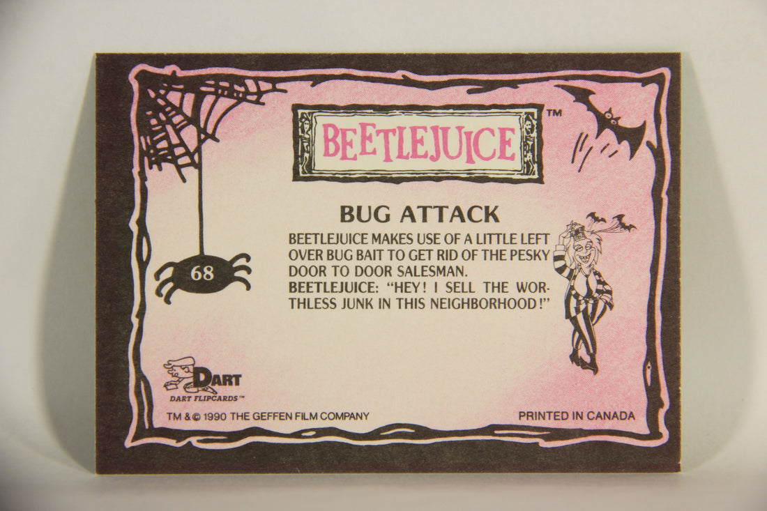 Beetlejuice 1990 Trading Card #68 Bug Attack ENG L012175